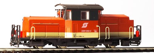 Ferro Train 201-502 - Austrian ÖBB 2091 002-2, red/ivory/umbra, Gmünd